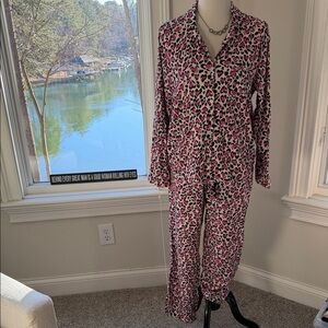 Victoria's Secret Animal Print Cotton/modal Loungewear Set, Size Medium, EEUC